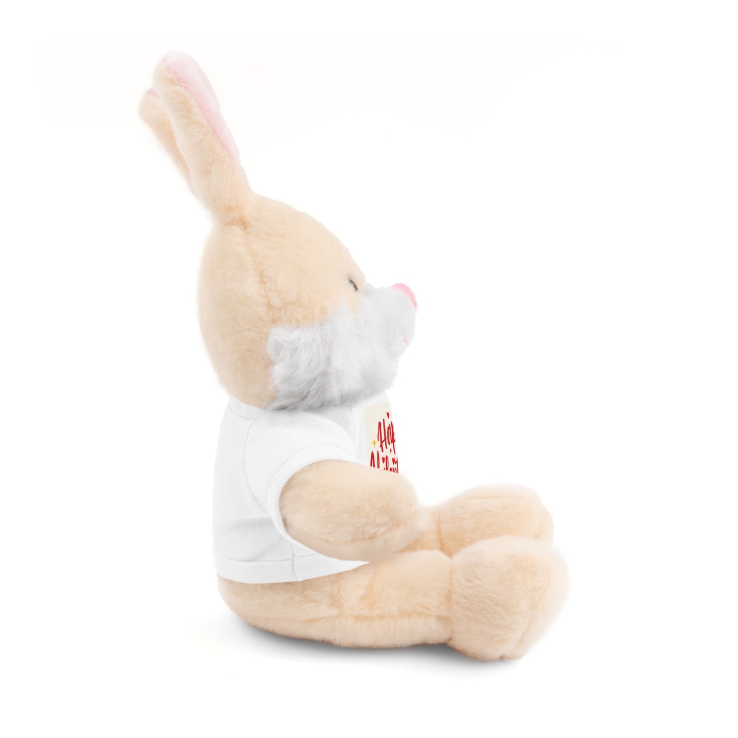 Happy Valentine Day Panda Stuffed Animal with Tee Aaria Tees