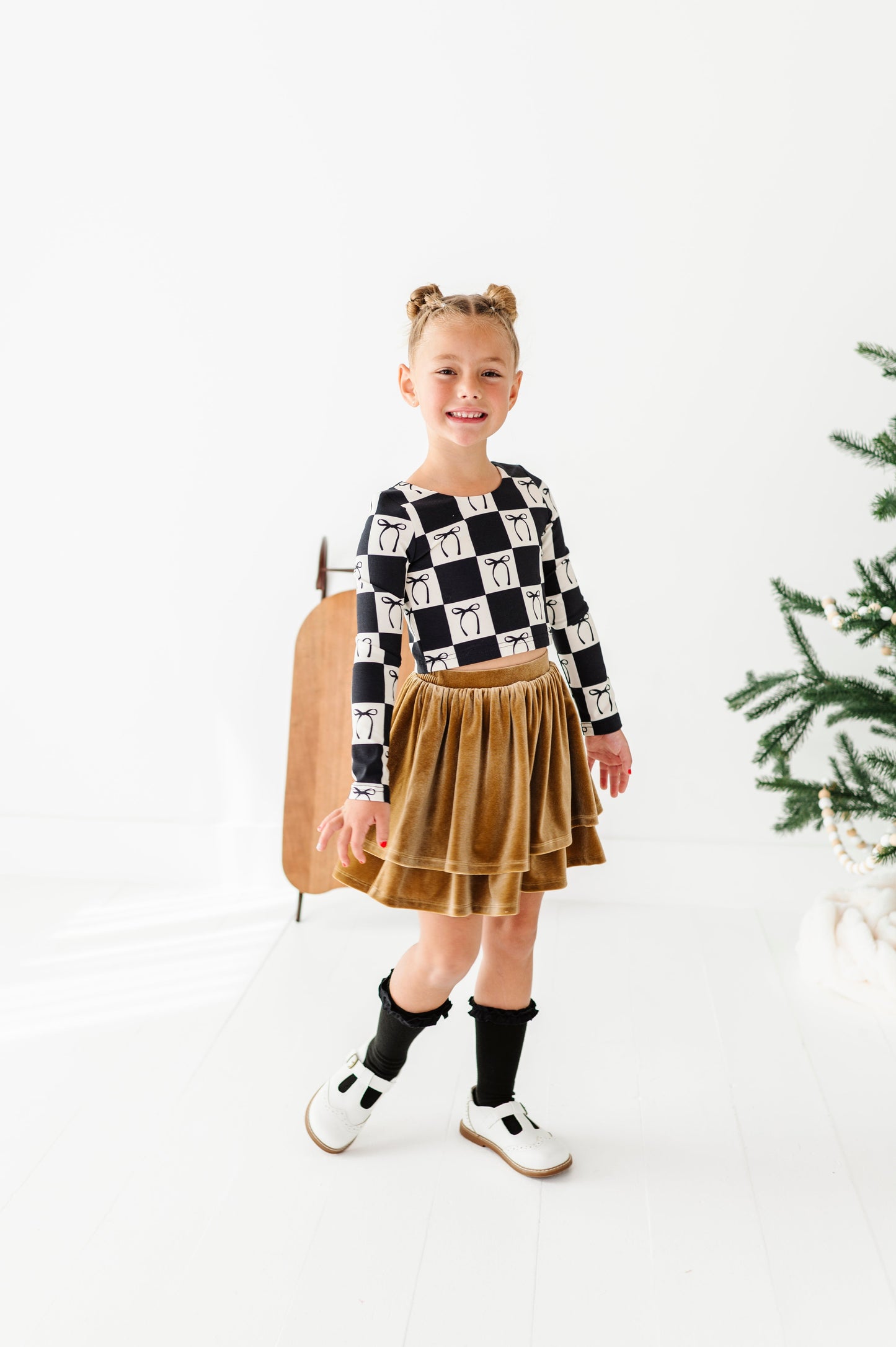 Carmel Velvet | 2-Tiered SKORT