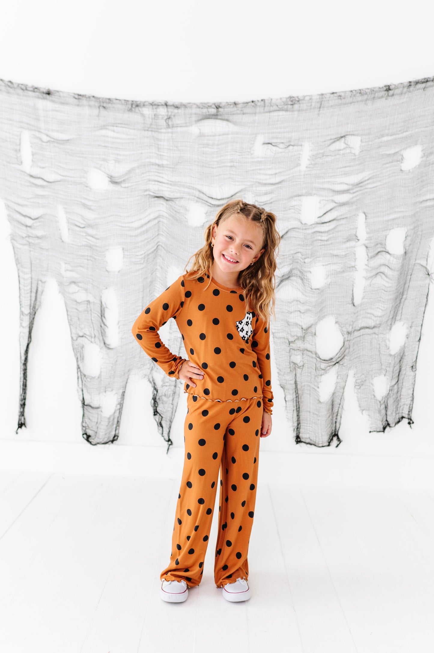 Floral Ghostie Dotted | 2-Piece Bamboo Set