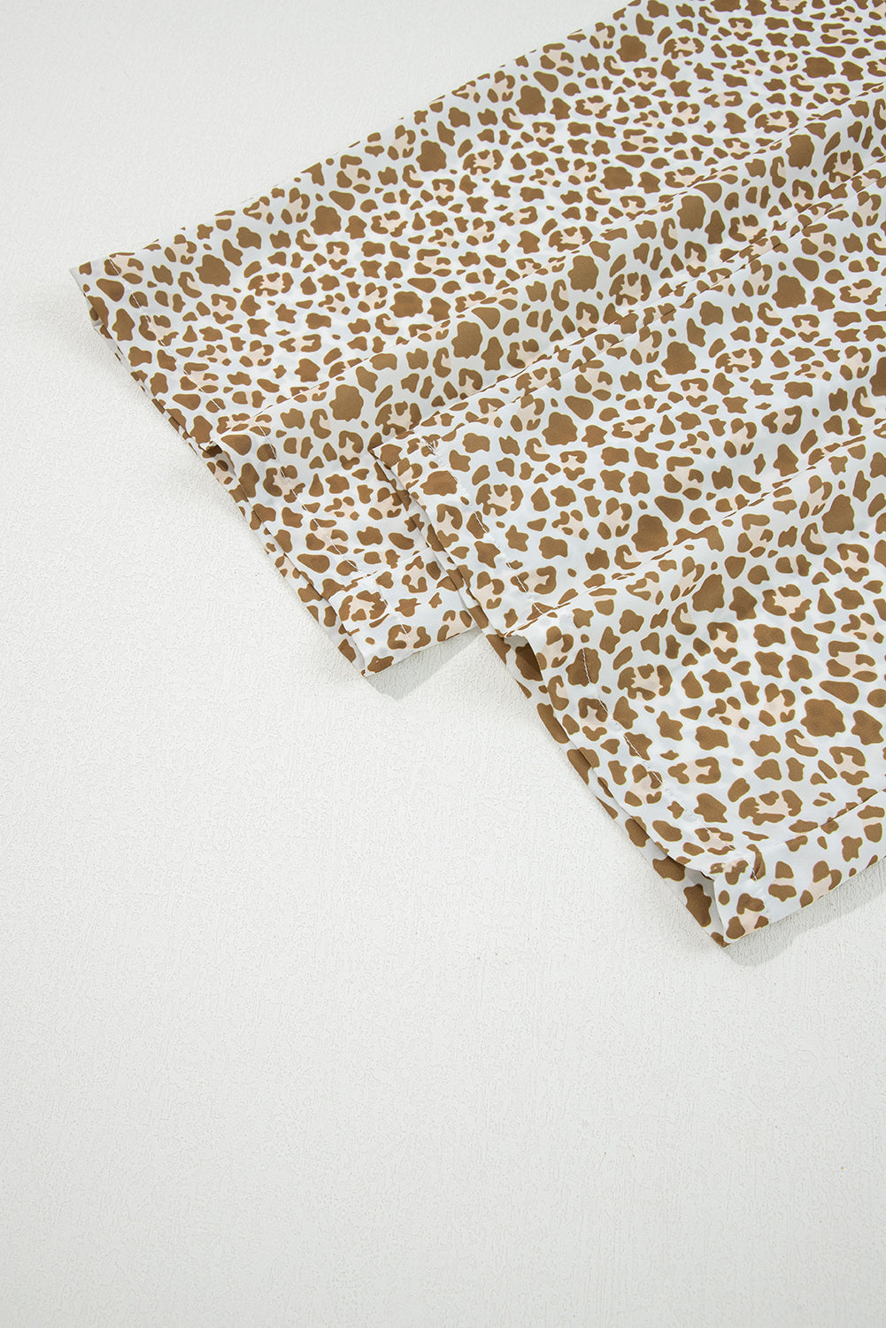 Leopard Drawstring Elastic Waist Pants