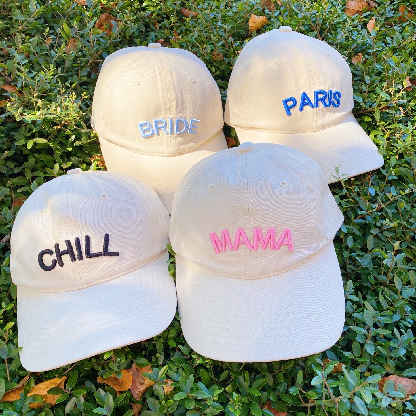Favorite Word Cotton Ball Cap - Aaria Tees Aaria Tees