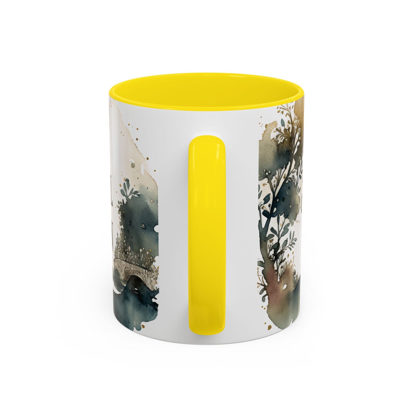 "Just a Small Town Girl" Accent Coffee Mug - Beautiful Watercolor Design for Everyday Enjoyment - Aaria Tees