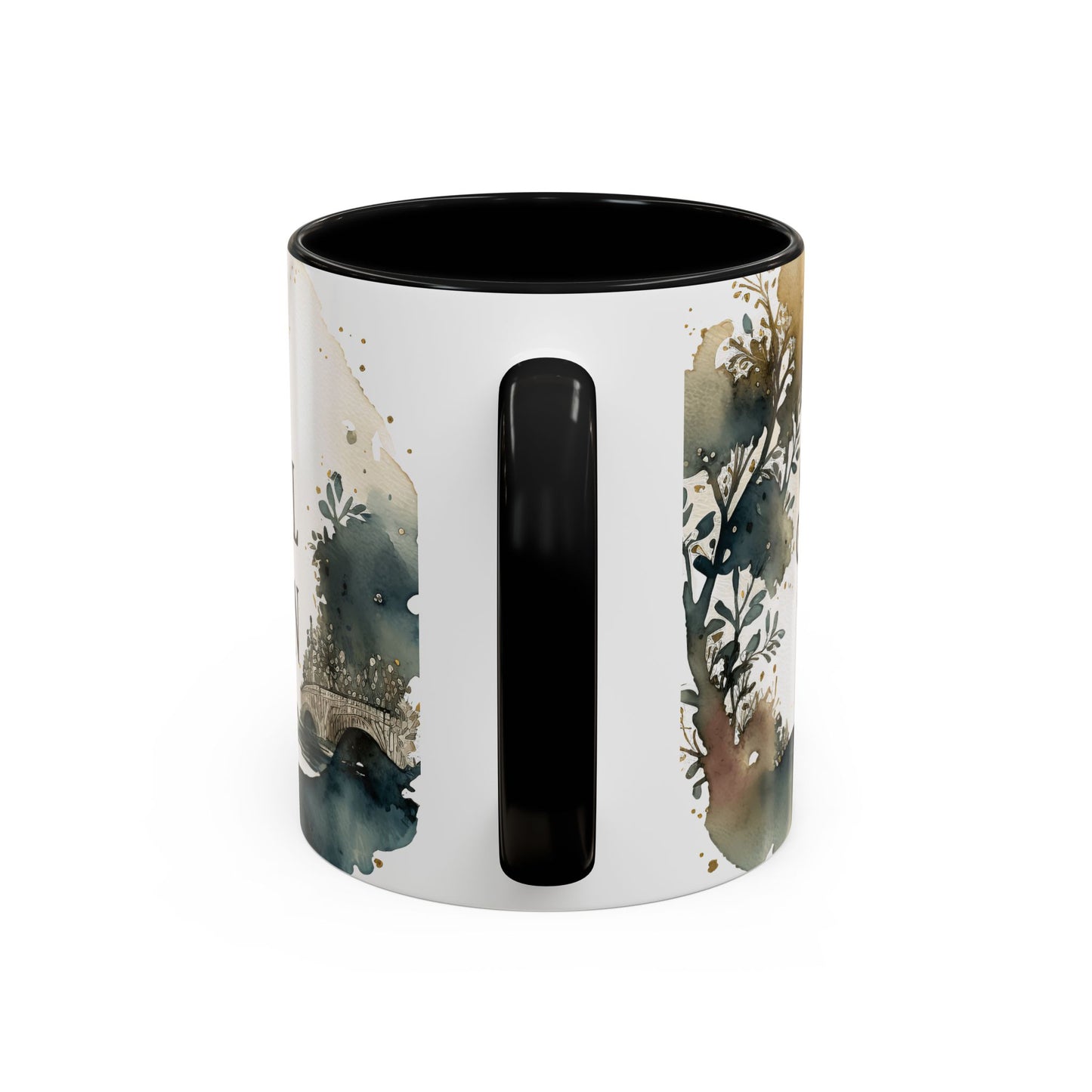 "Just a Small Town Girl" Accent Coffee Mug - Beautiful Watercolor Design for Everyday Enjoyment - Aaria Tees