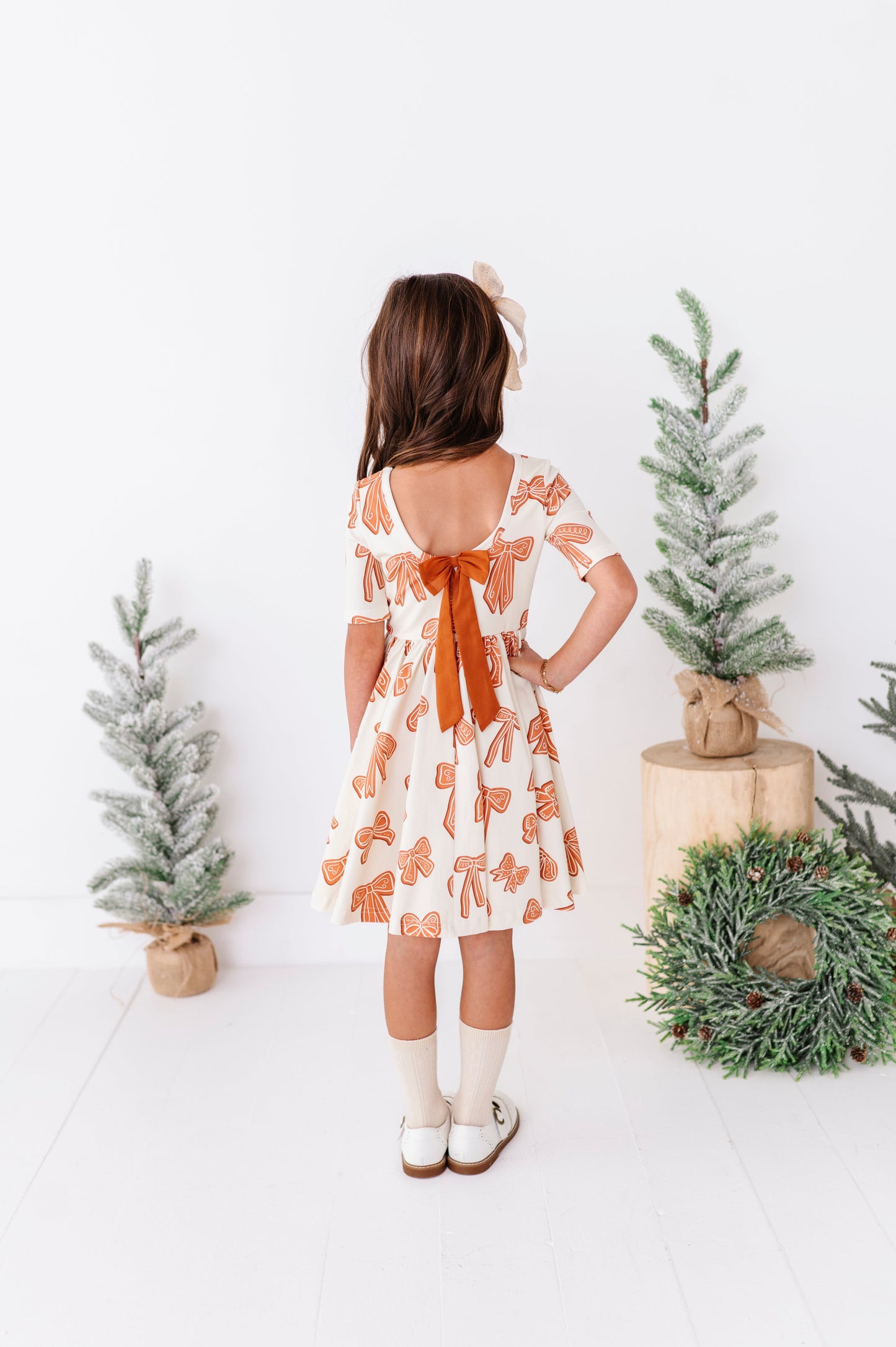 Gingerbread Bow | Scoop Back Dress