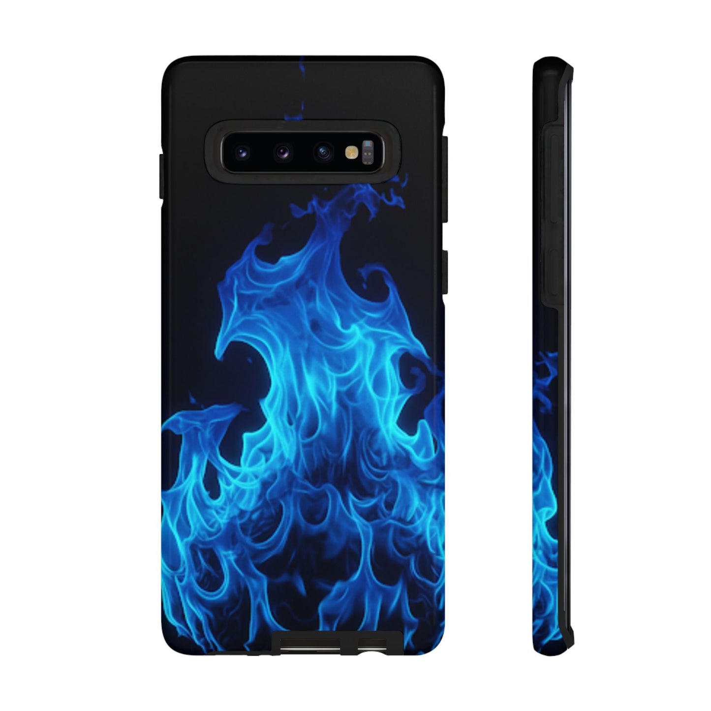 Blue Flames Tough Phone Case