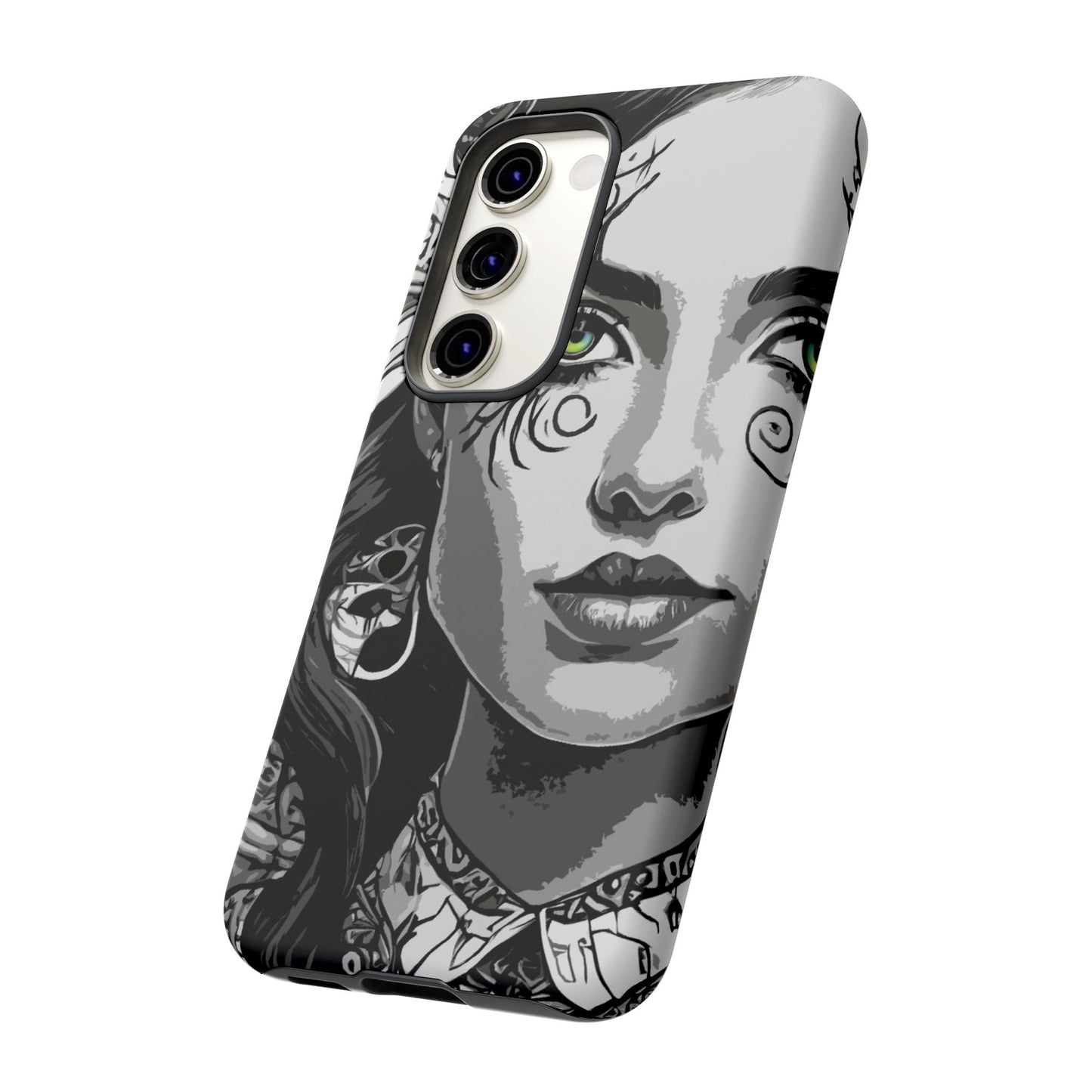 Green Eyed Devilish Beauty Tough Phone Case