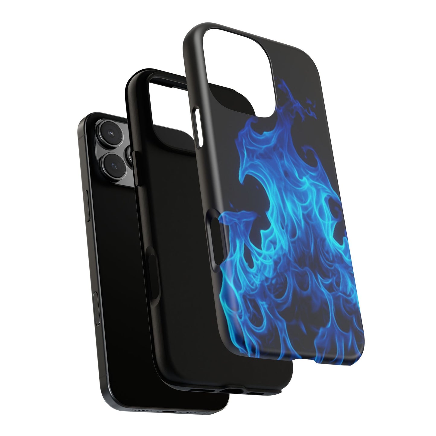 Blue Flames Tough Phone Case