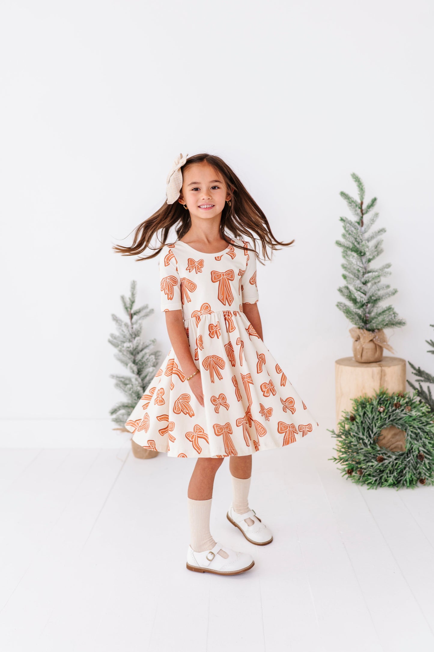 Gingerbread Bow | Scoop Back Dress