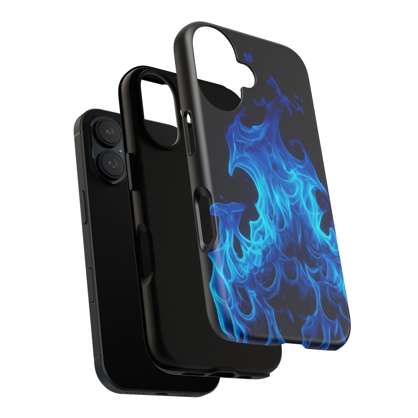 Blue Flames Tough Phone Case