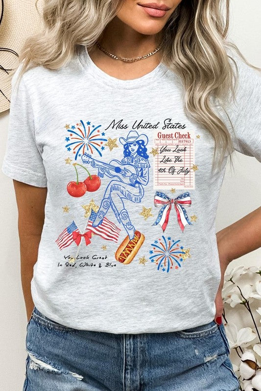 Western 4th Of July Graphic Plus Tee