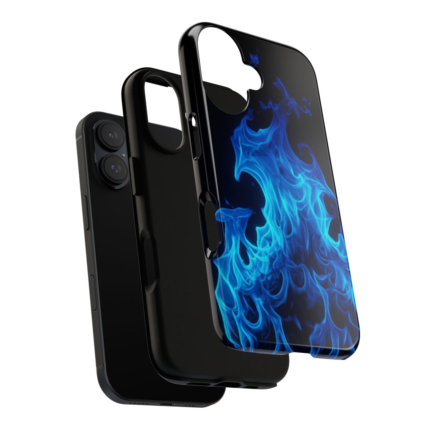 Blue Flames Tough Phone Case