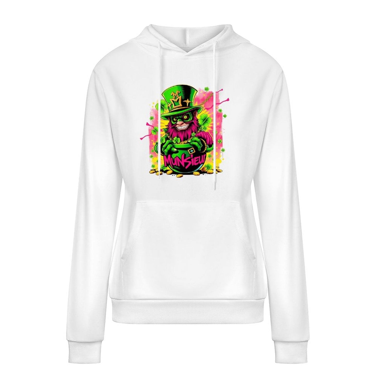 St. Patrick's Day Collection Cotton Munsieur Women's Irish Luck Sweater with Pocket