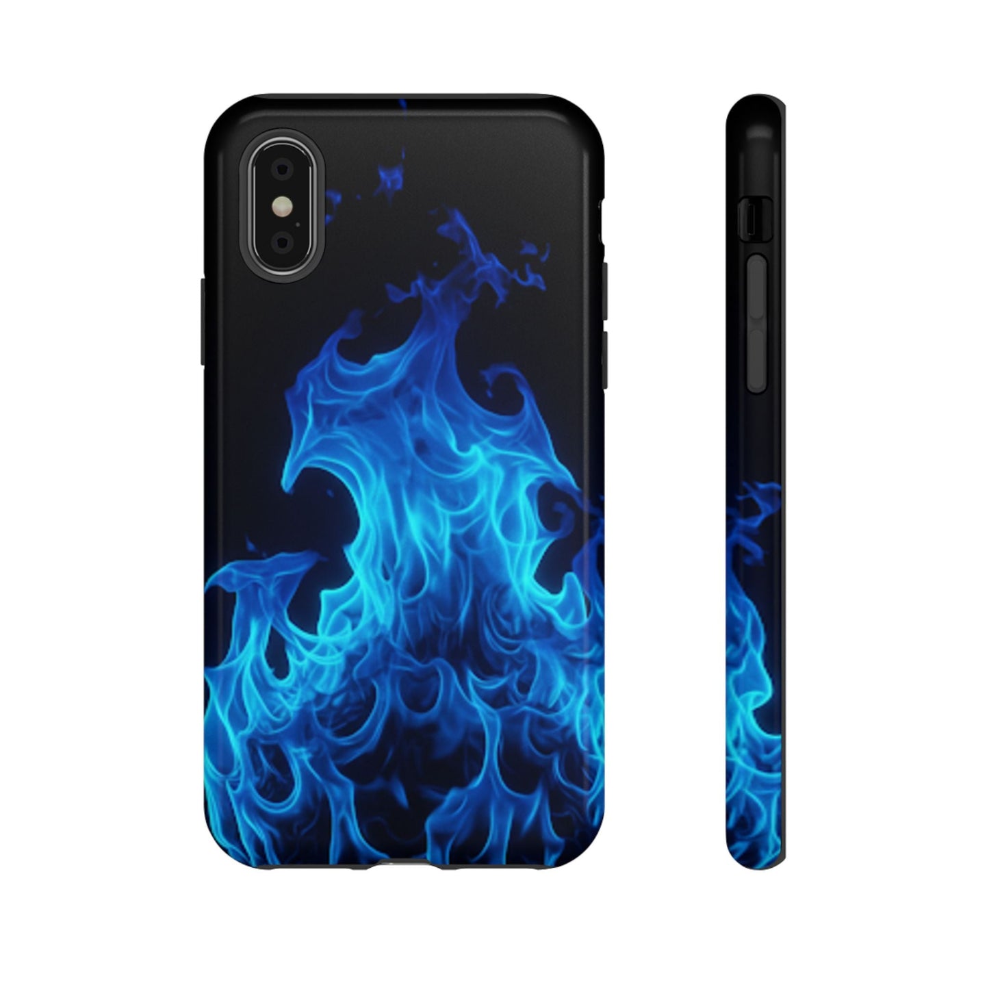 Blue Flames Tough Phone Case