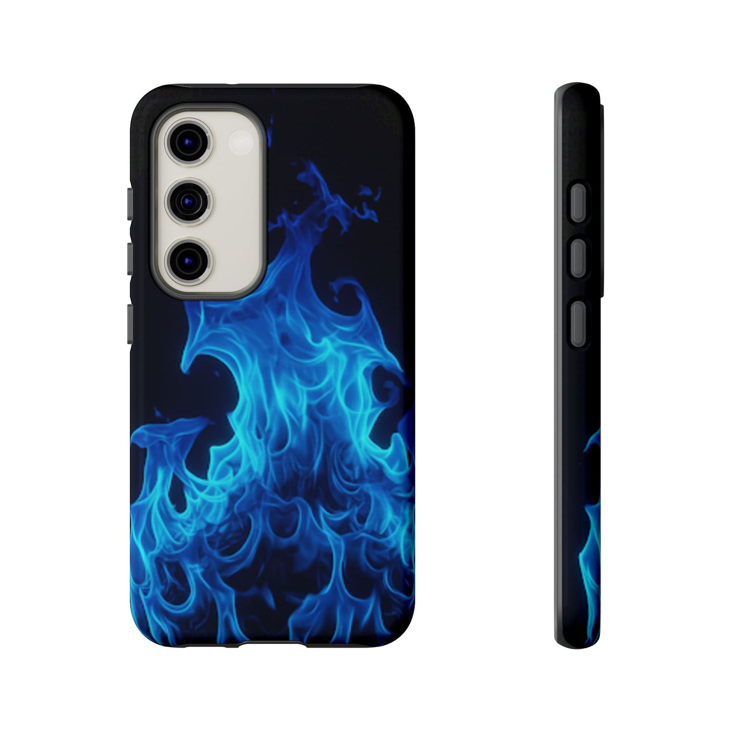 Blue Flames Tough Phone Case