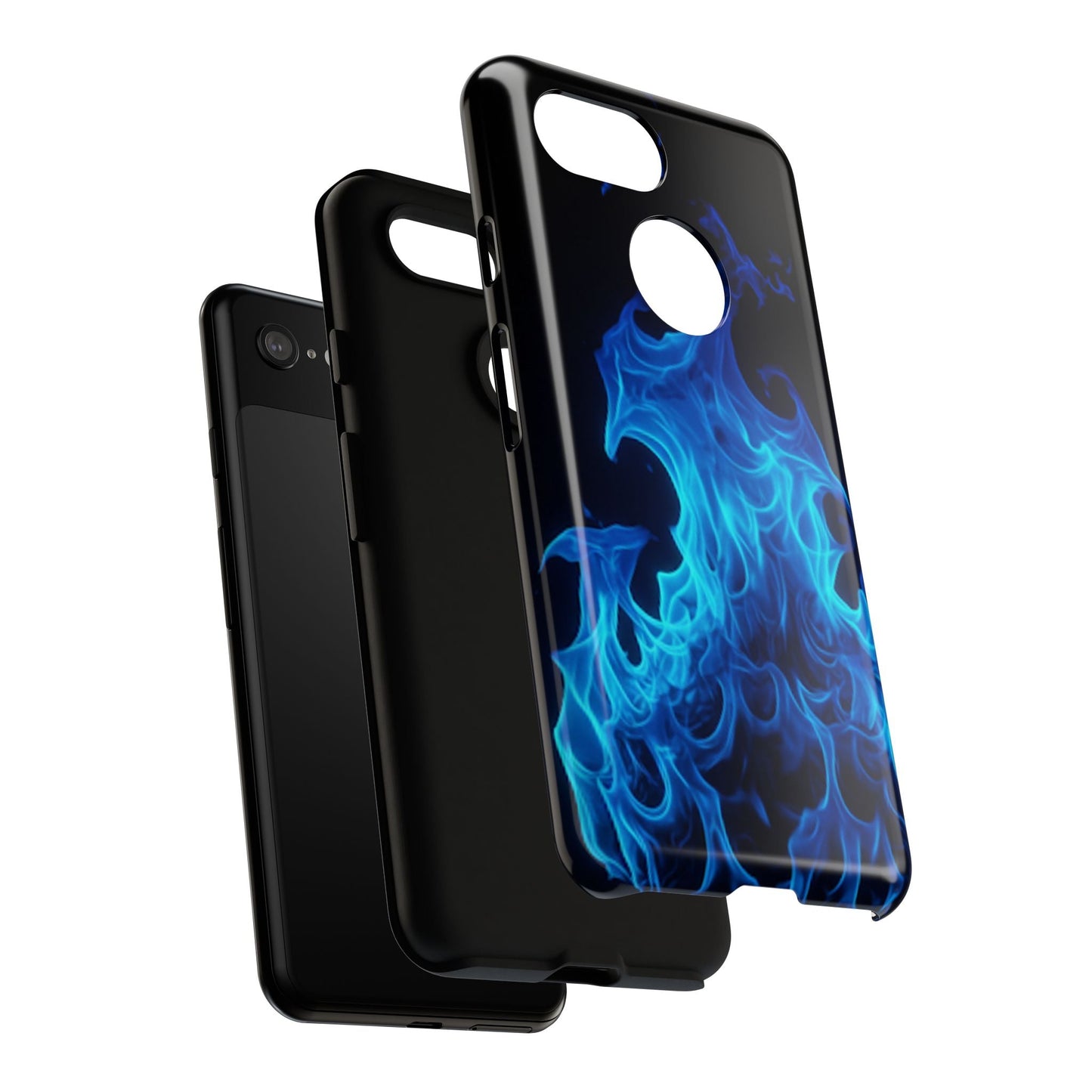 Blue Flames Tough Phone Case