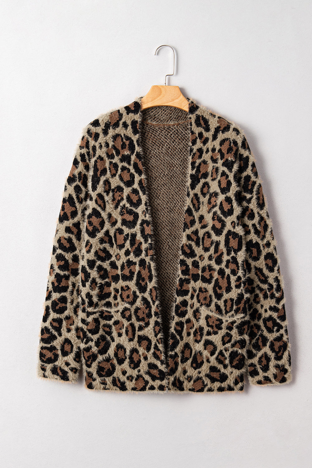 Leopard Open-Front Cardigan