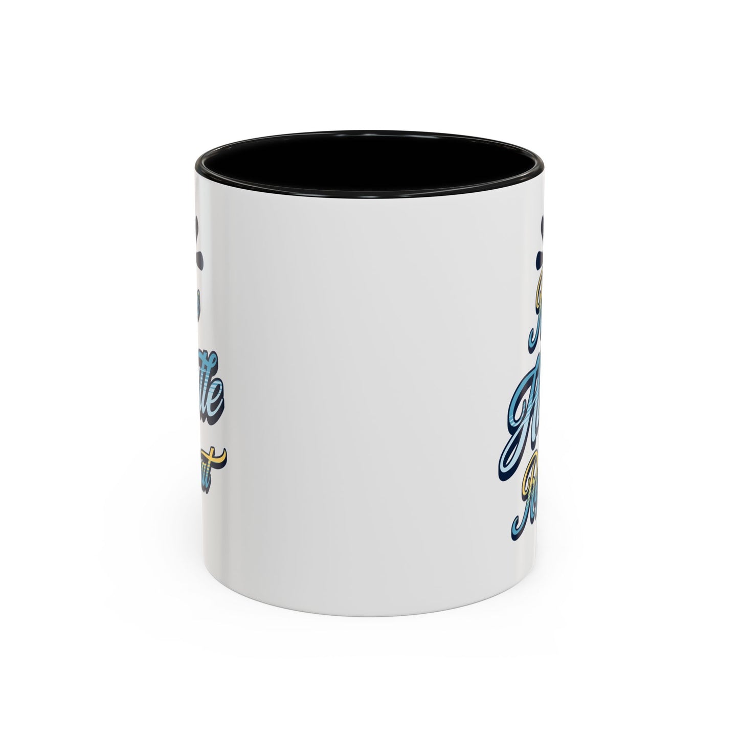 Rise Hustle Repeat Accent Coffee Mug – Inspiring Motivational Drinkware Mug