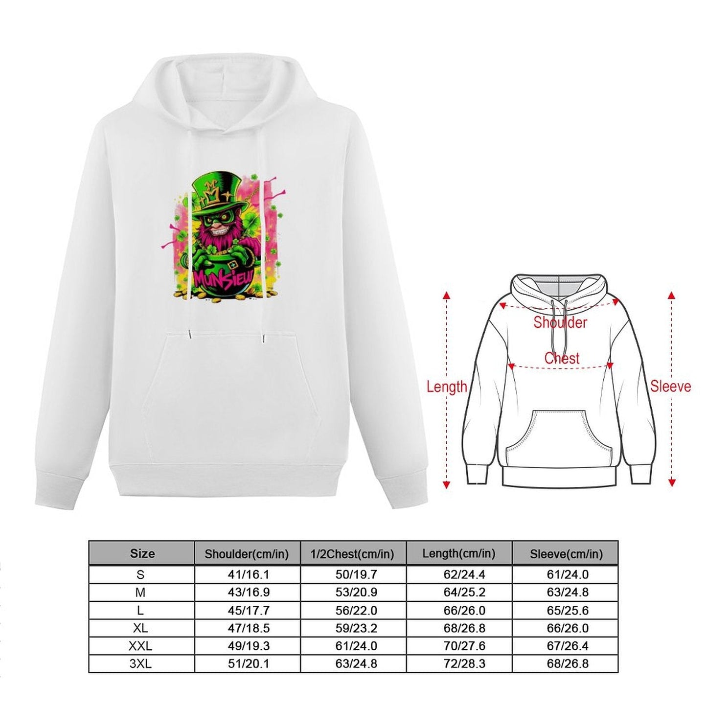 St. Patrick's Day Collection Cotton Munsieur Women's Irish Luck Sweater with Pocket