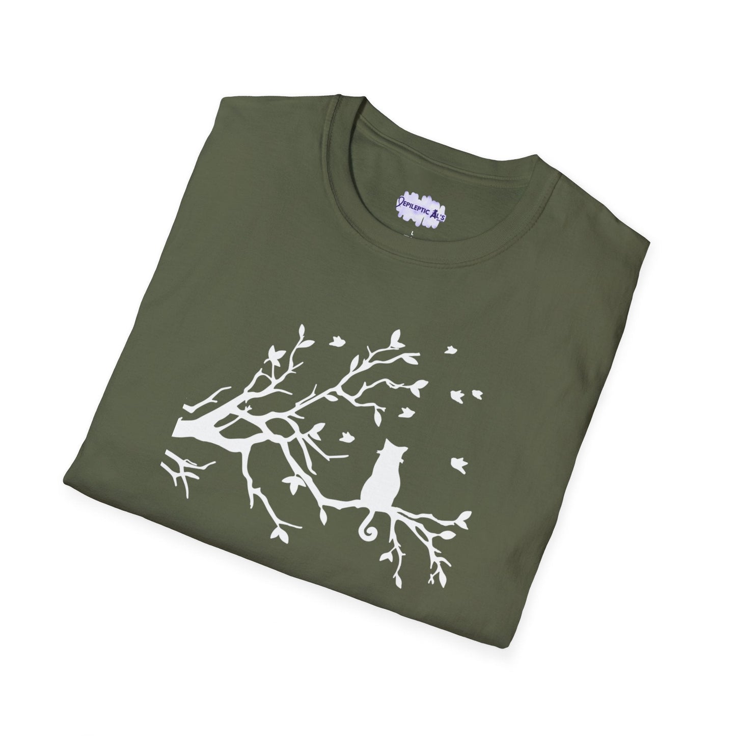 Cat in a Tree Unisex Softstyle T-Shirt