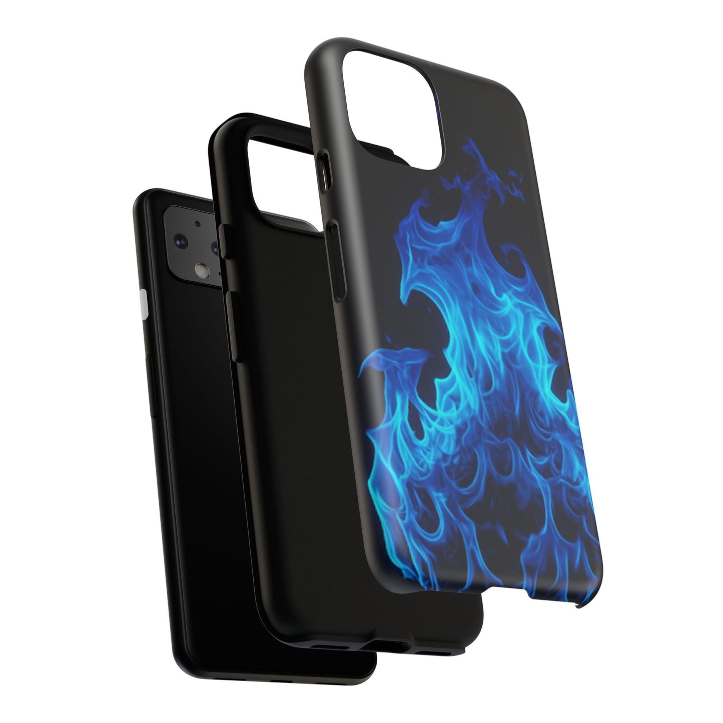 Blue Flames Tough Phone Case