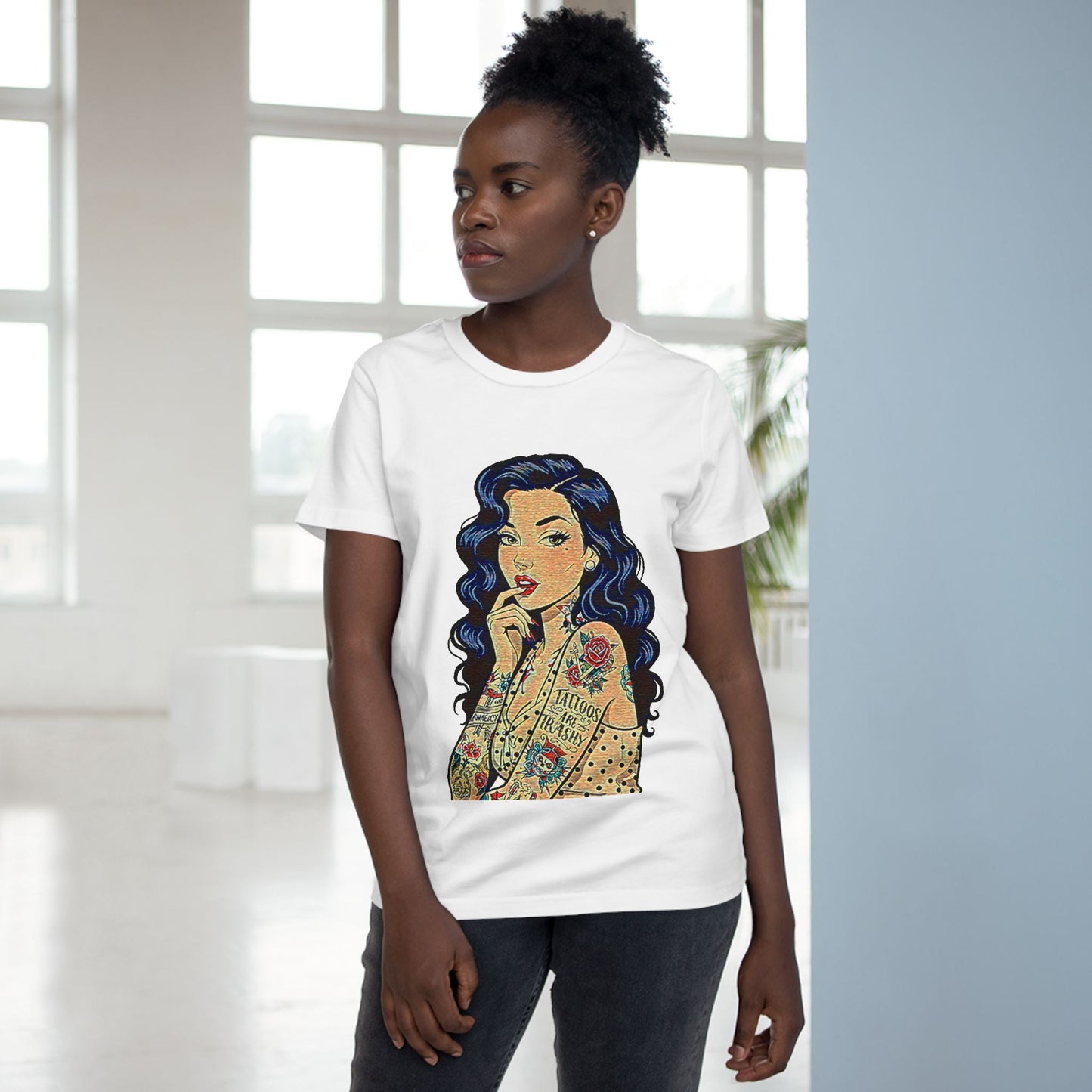 Vintage Tattoo's Are Trashy Pin Up Graphic Tee