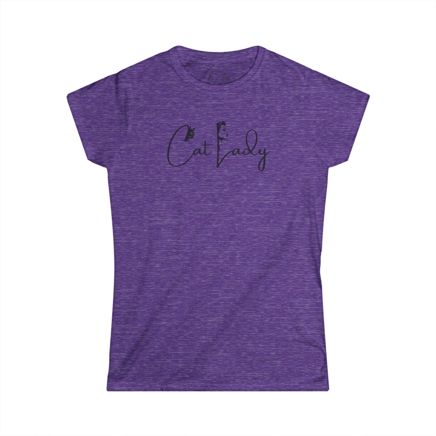 Cat Lady Women's Softstyle Tee - Perfect for Cat Lovers