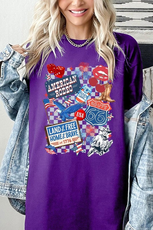 4th of July Collage Graphic Plus Heavy Cotton Tee