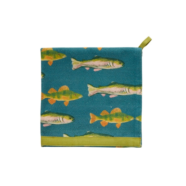 Fish Patterned Towel in Assorted Colors
