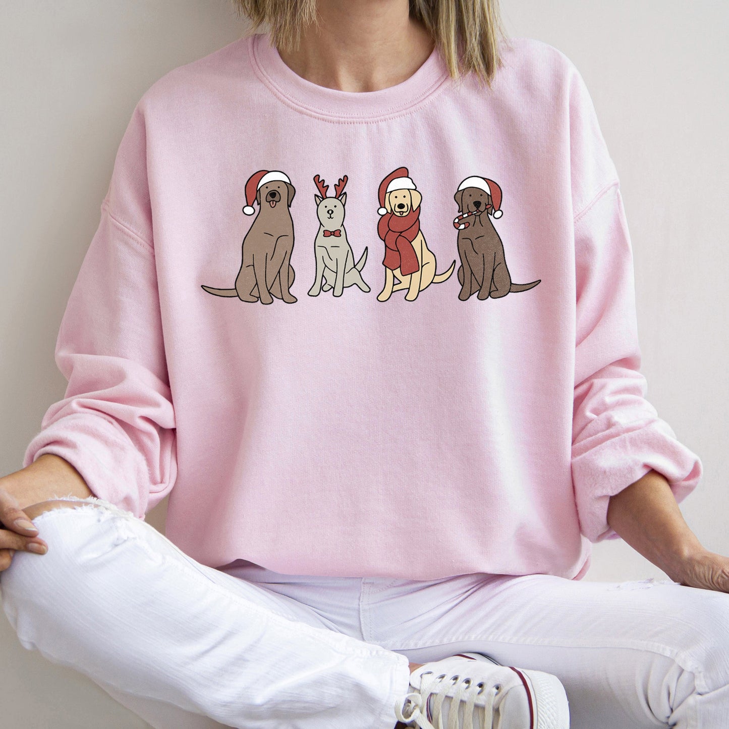 Adorable Christmas Dogs Sweatshirt
