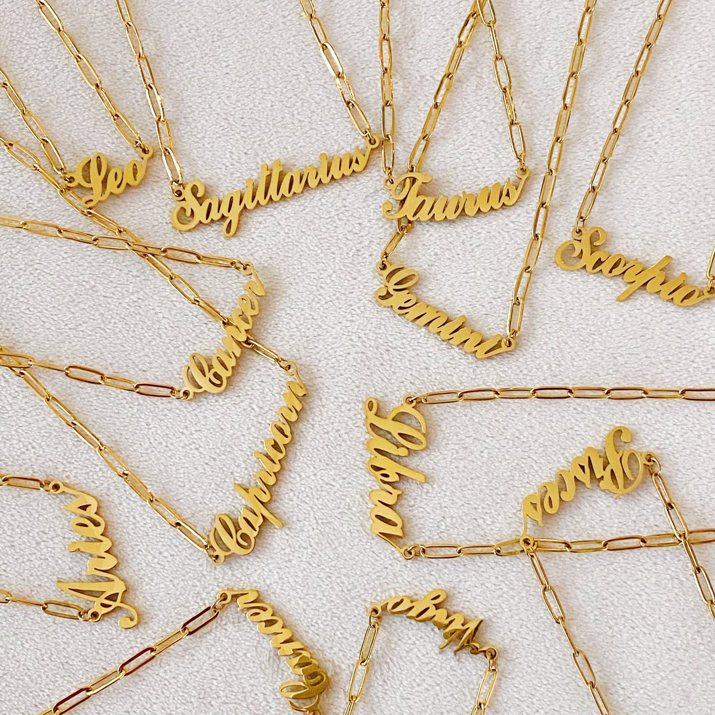 Annie Zodiac Chain Necklace - Aaria Tees