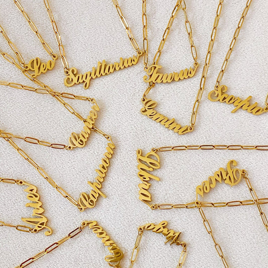 Annie Zodiac Chain Necklace - Aaria Tees