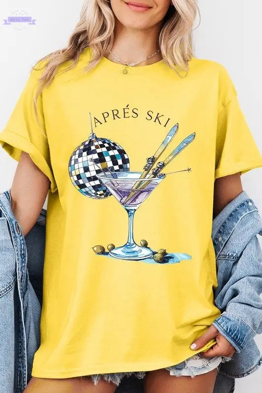 Apres Ski Club Graphic Plus Heavy Cotton Tee Color Bear Aaria Tees
