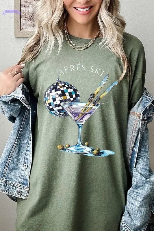 Apres Ski Club Graphic Plus Heavy Cotton Tee Color Bear Aaria Tees