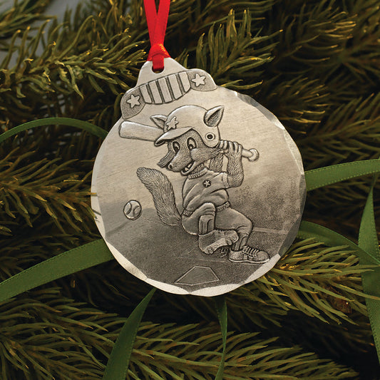 Baseball Fox Ornament