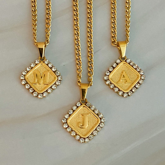Aztec Delight Initial Necklace - Aaria Tees