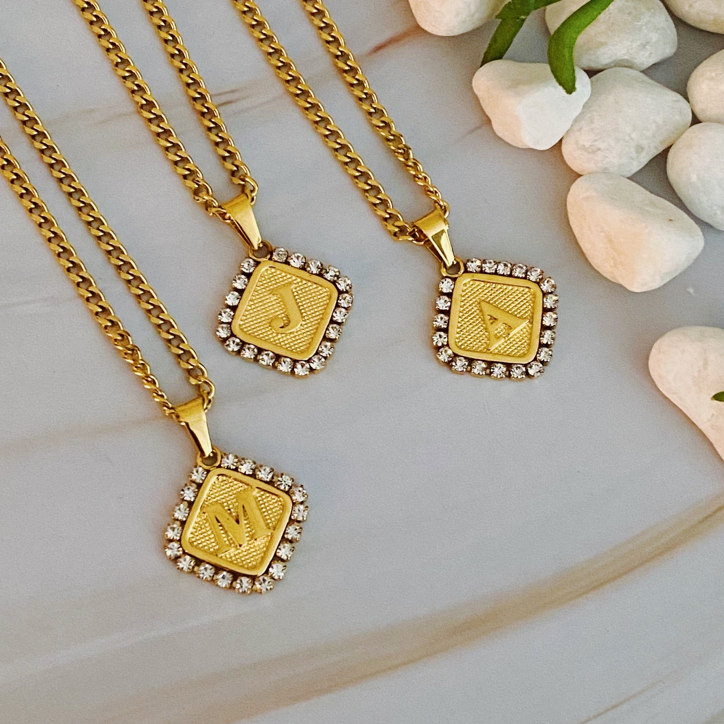 Aztec Delight Initial Necklace - Aaria Tees