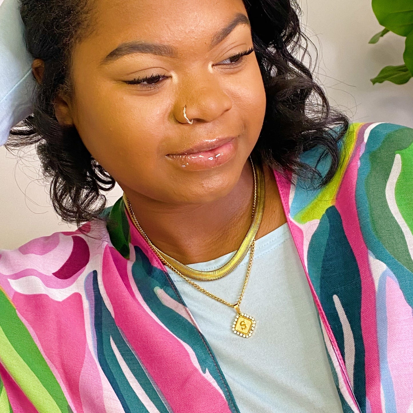 Aztec Delight Initial Necklace - Aaria Tees
