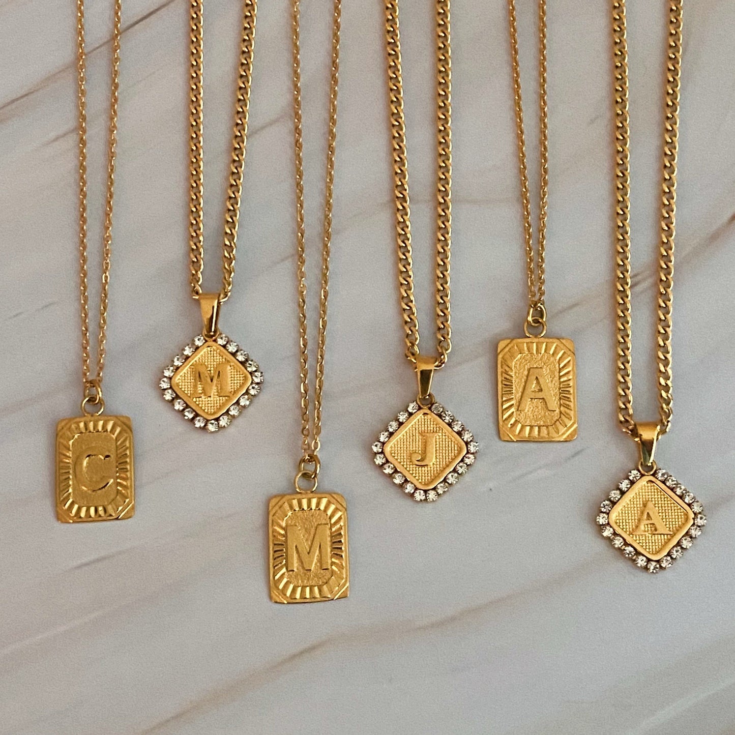 Aztec Delight Initial Necklace - Aaria Tees