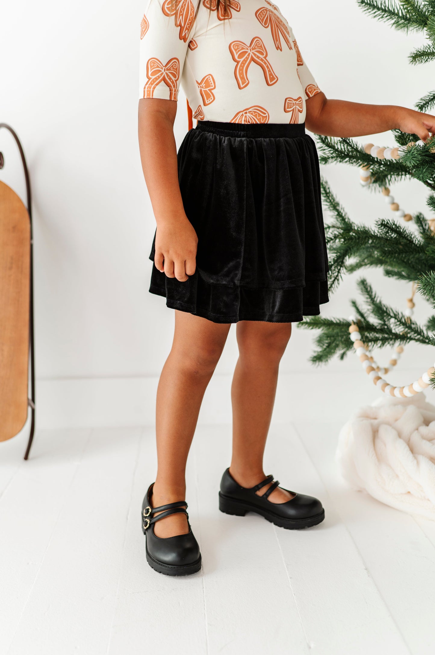 Black Velvet | 2-Tiered SKORT