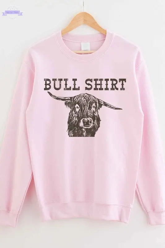 BULL SHIRT GRAPHIC SWEATSHIRT PLUS SIZE - Aaria Tees Aaria Tees