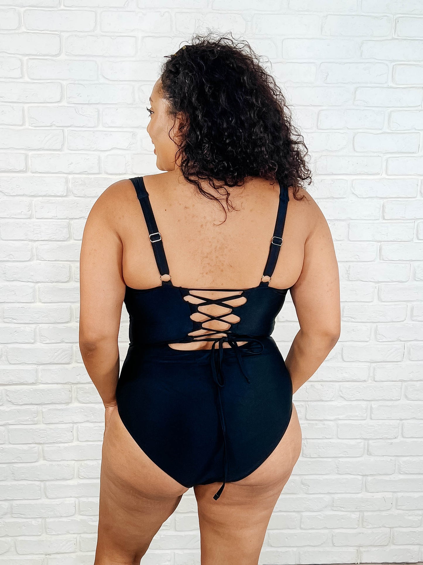 Barcelona Lace Up Swimsuit (Online Exclusive) Aaria Tees