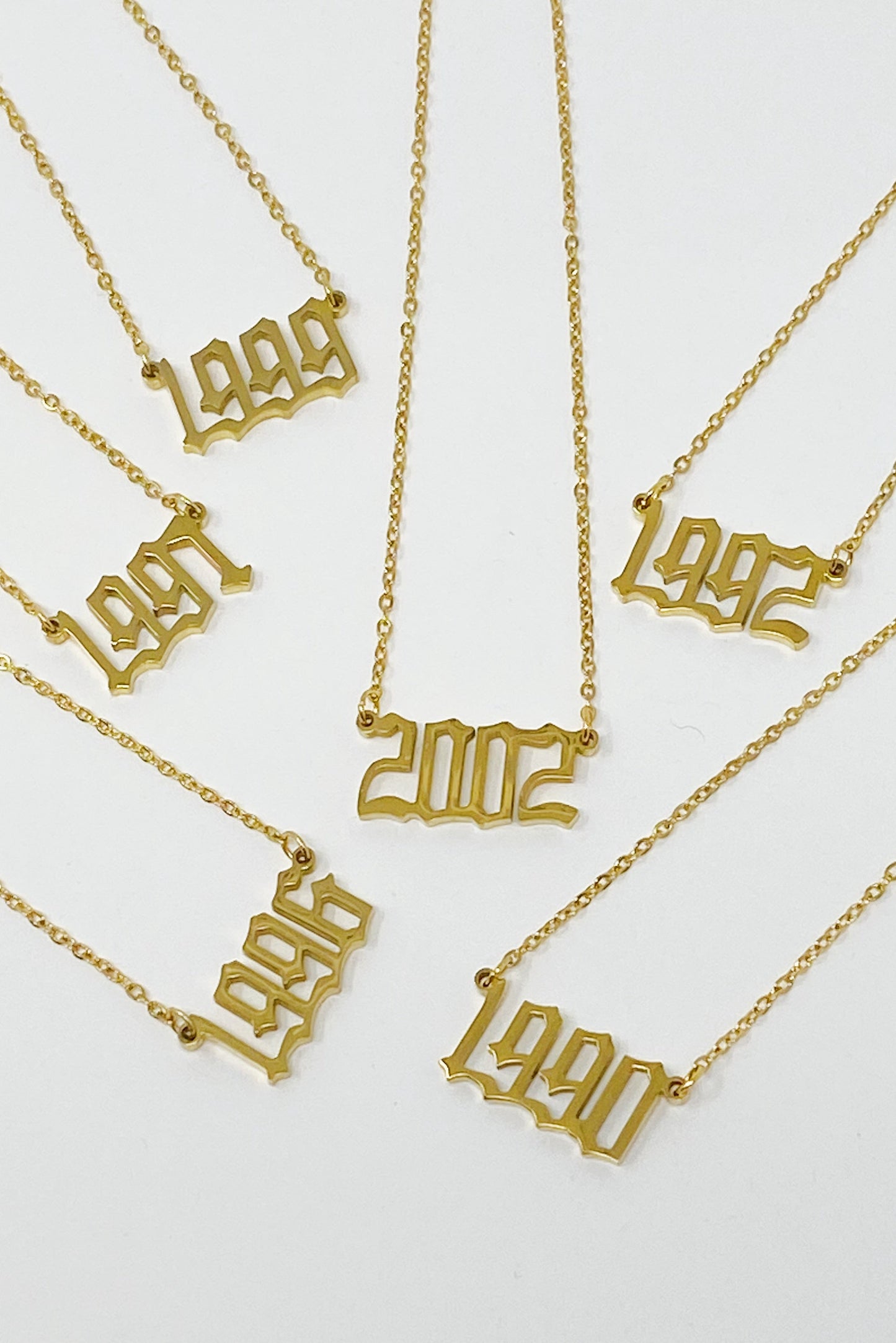 Birth Year Necklace - Aaria Tees