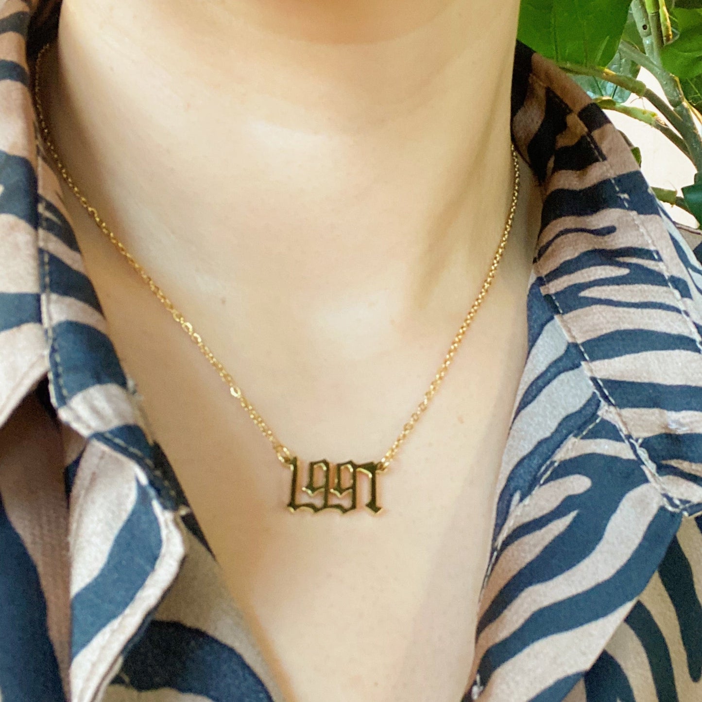 Birth Year Necklace - Aaria Tees