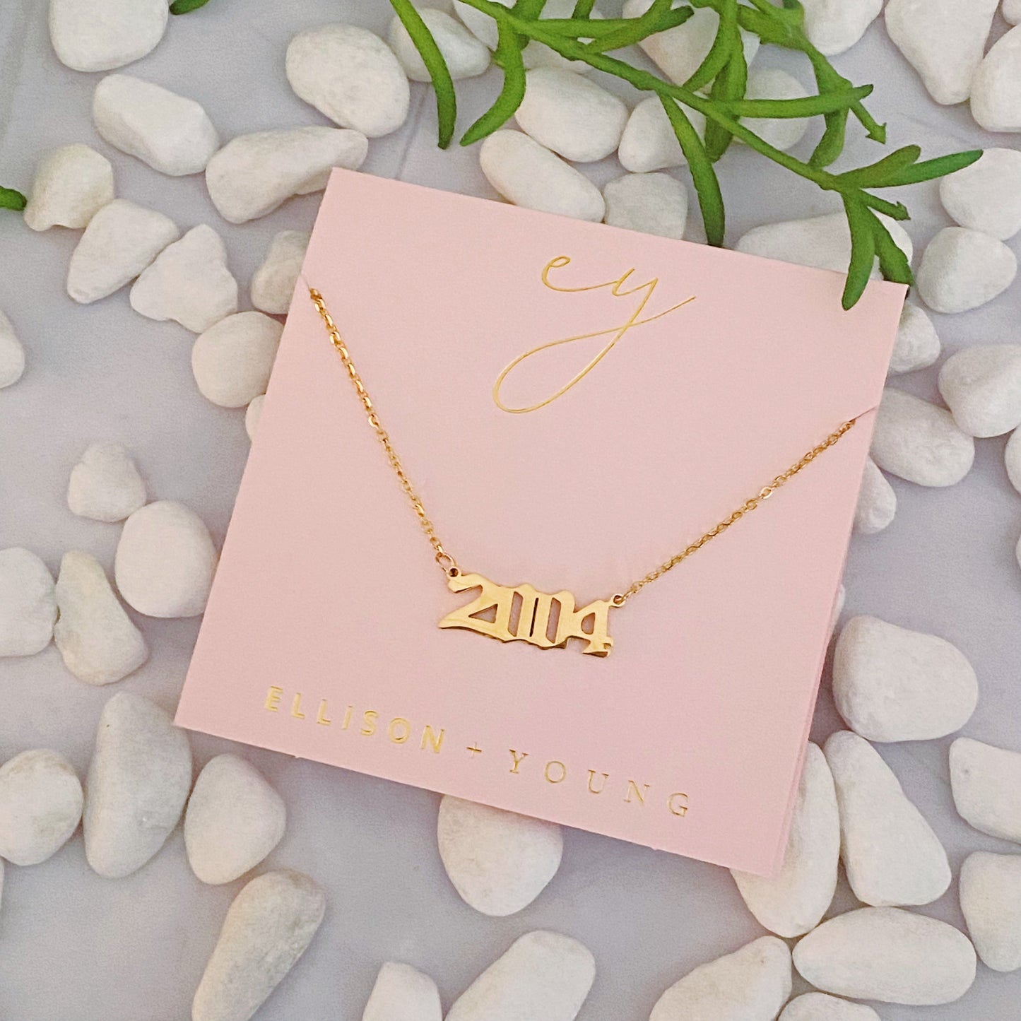 Birth Year Necklace - Aaria Tees