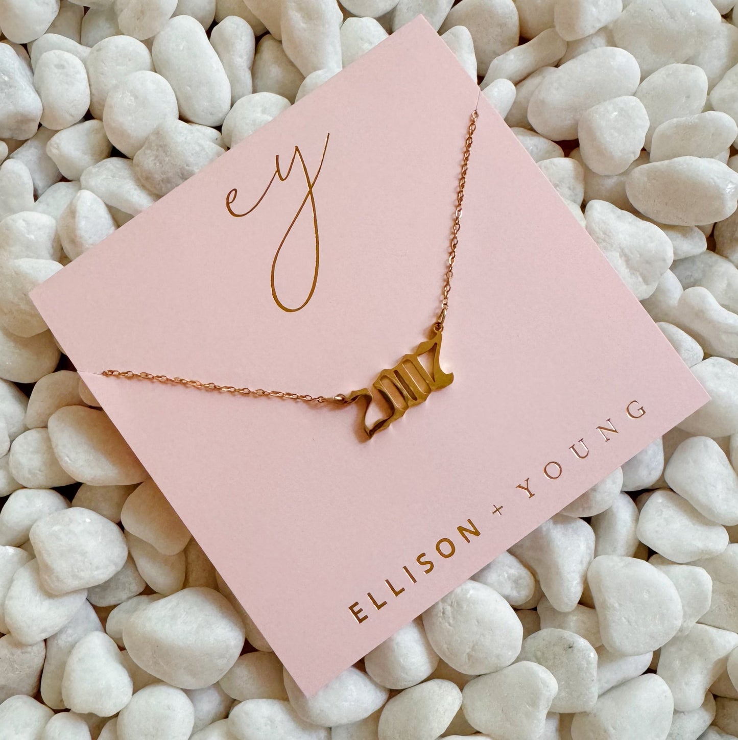 Birth Year Necklace - Aaria Tees