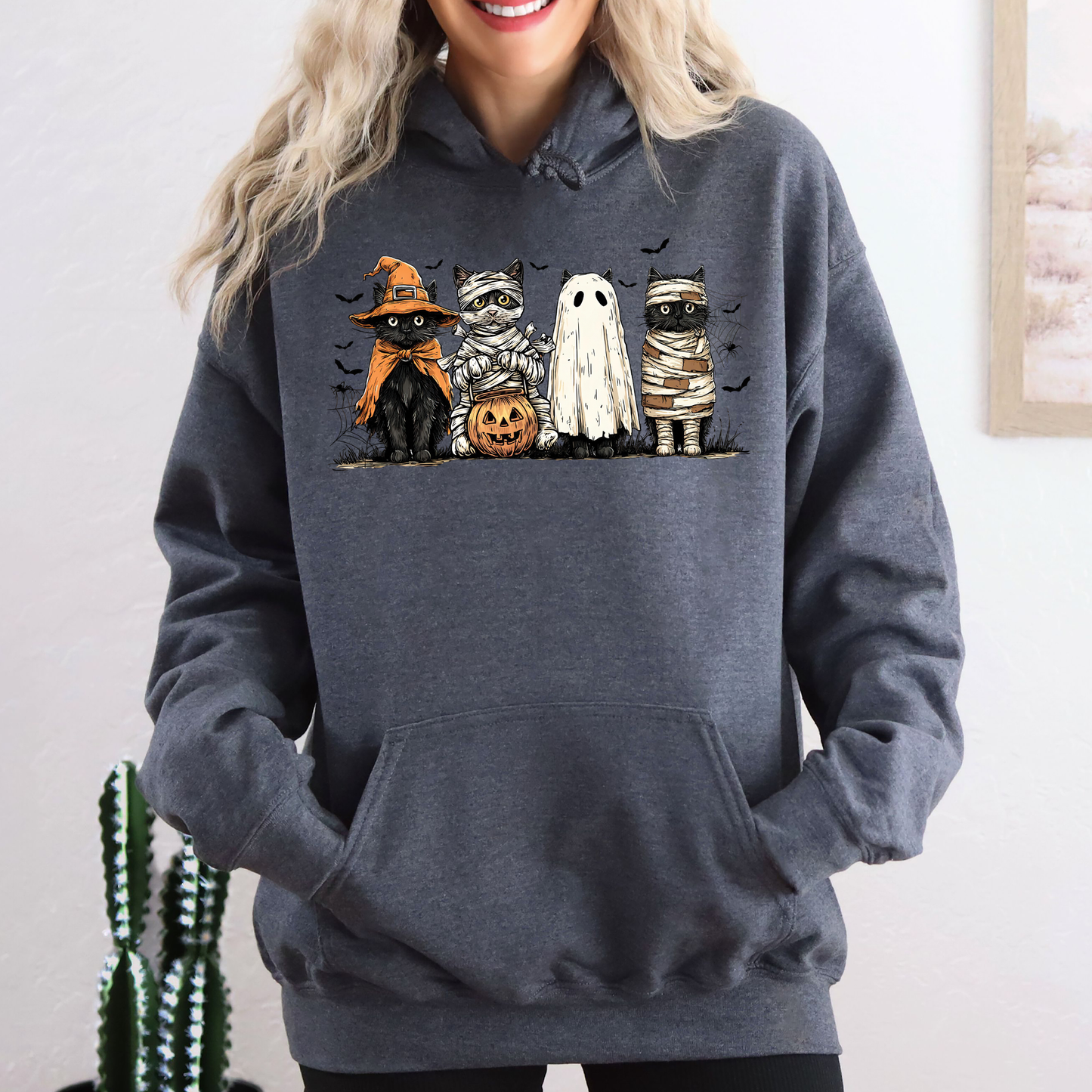 Black Cats Pumpkin, Ghosts Cats, Retro Halloween, Gothic, Halloween Cat Mama Shirt, Autumn, Black Cat, Graphic Hoodie, Hooded Sweatshirt
