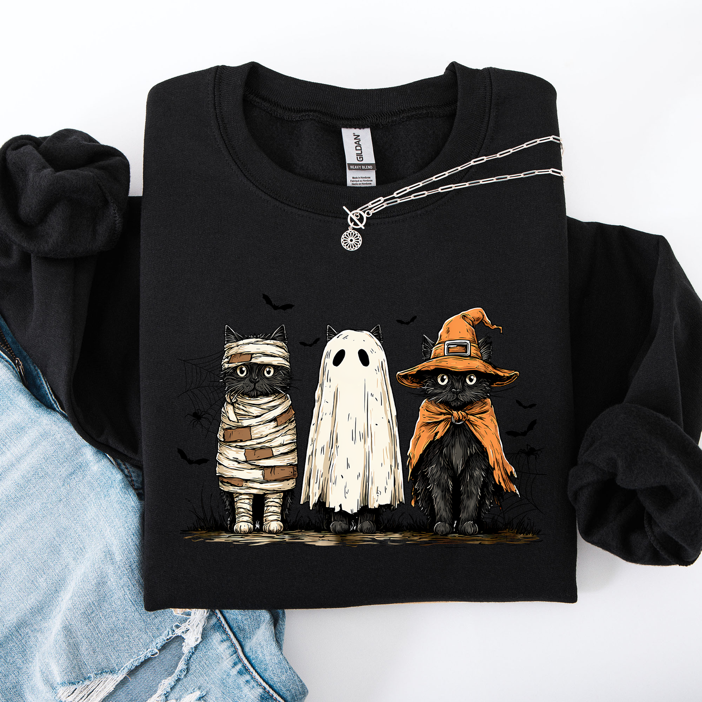 Black Cats, Boo, Ghost Cats, Retro Halloween, Gothic, Halloween Cat Mama Shirt, Autumn, Black Cat, Halloween Sweatshirt