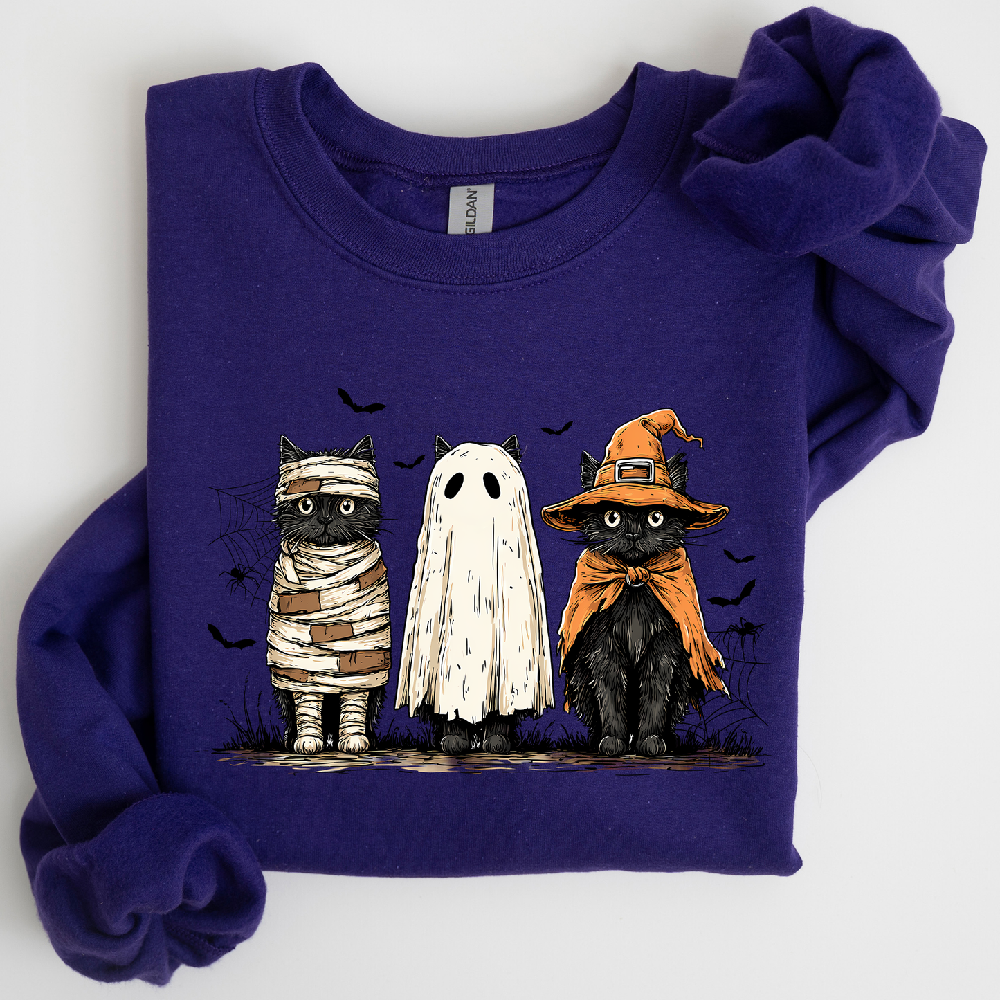 Black Cats, Boo, Ghost Cats, Retro Halloween, Gothic, Halloween Cat Mama Shirt, Autumn, Black Cat, Halloween Sweatshirt