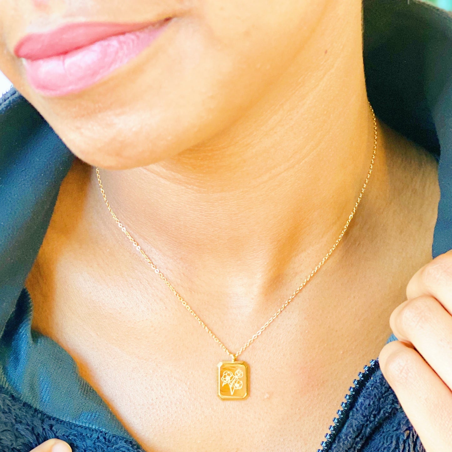 Blooming Birth Month Necklace - Aaria Tees
