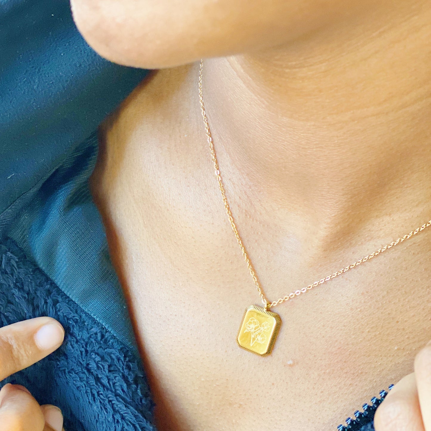 Blooming Birth Month Necklace - Aaria Tees